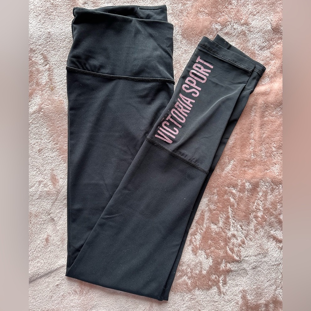 VICTORIA SPORT leggings mesh pink glitter detail cute active